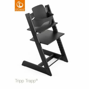 STOKKE® Tripp Trapp® Hochstuhl inkl. Baby Set Buche schwarz