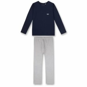 Sanetta Pyjama Dunkelblau/Beige