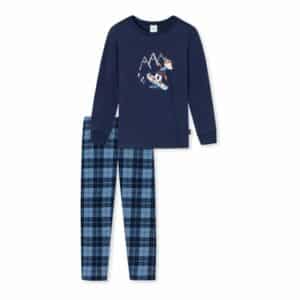 Schiesser Pyjama Rat Henry Sport dunkelblau