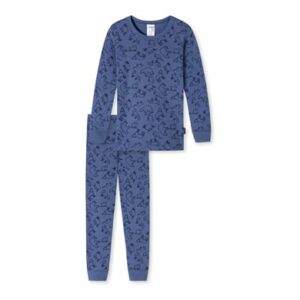 Schiesser Pyjama Wild Animals blau