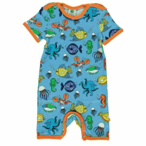 Smafolk Bodysuit Fish blue grotto