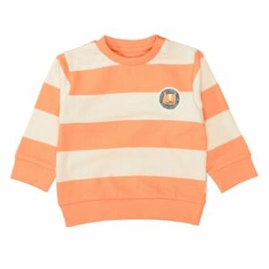 Staccato Sweatshirt orange gestreift