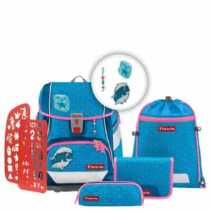 Step by 2in1 Plus - Schulranzen Set 6tlg. Dolphin Pippa