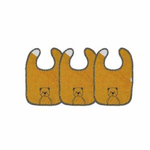 Sterntaler Klettlätzchen 38 x 26 cm 3er Set dunkelgelb