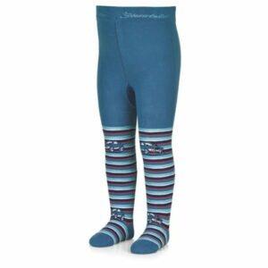 Sterntaler Strumpfhose Auto mit Ringel mittelblau