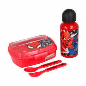 Stor Lunchset Spiderman Urban Web 2er Set rot