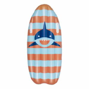 Swim Essentials Aufblasbares Surfboard Shark gestreift