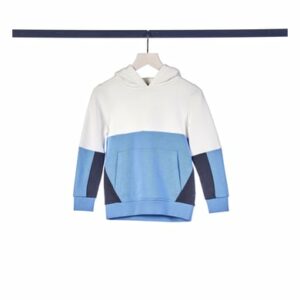 TOM TAILOR Sweatshirt colorbloked hoody light blue