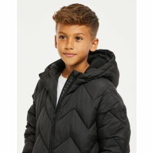 Threadboys Mantel THB Boys Long Line Jacket Gandey Black