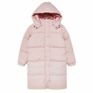 Threadgirls Mantel THB Jacket Long Line Puffer Mermaid Pink