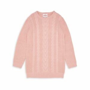 Threadgirls Strickkleid THB Thistle Cable Knitted Dress Blush