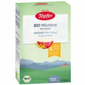 Töpfer Bio Milchbrei Weizengrieß 200 g nach dem 6. Monat