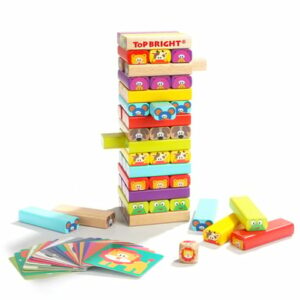 TopBright Toys® Stapelturm Lustige Tierfreunde