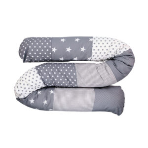 Ullenboom Baby-Bettschlange Graue Sterne 200 cm