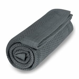 VINTER&BLOOM Kuscheldecke Soft Grid Steel Grey