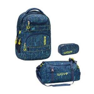 WAVE Rucksack Infinity Set 3-teilig Electrify