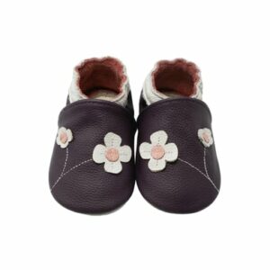 Yalion Baby Krabbelschuhe 2-Blumen lila