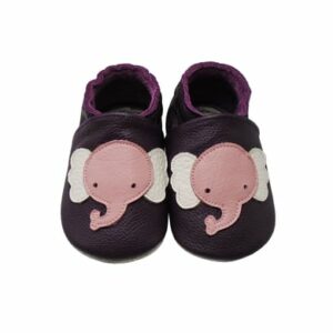 Yalion Baby Krabbelschuhe Elefant lila