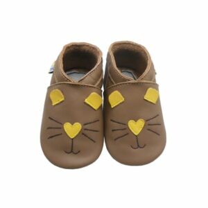 Yalion Baby Krabbelschuhe Maus braun