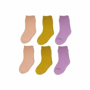 Yalion Baby Langsocken rosa senfgelb flieder