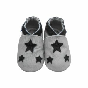 Yihakids Baby Krabbelschuhe Sterne Hellgrau Sterne Hellgrau