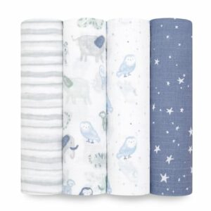 aden + anais™ essentials Baumwoll-Musselin-Pucktuch 4er Pack Time To Dream