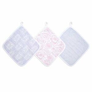 aden + anais™ essentials Baumwoll-Musselin-Waschlappen 3er-Pack damsel