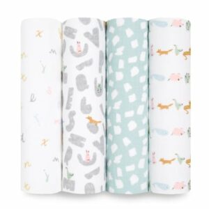 aden + anais™ essentials Pucktuch 4er-Pack alphabet animals