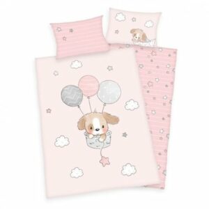 babybest® Flanell-Bettwäsche Sweet Puppy 100 x 135 cm