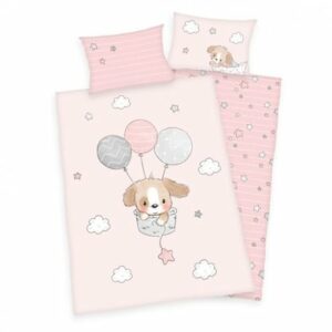 babybest® Flanell-Bettwäsche Sweet Puppy 100 x 135 cm