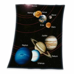 babybest® Fleecedecke Weltall 130 x 160 cm