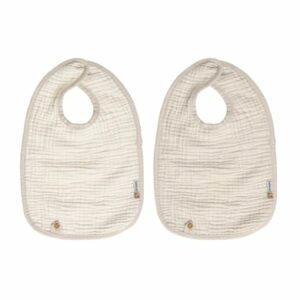 bébé jou® Lätzchen 2er Pack Pure Cotton Sand