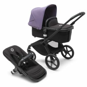 bugaboo Kinderwagen Fox 5 mit Liegewanne und Sitz Black/Astro Purple