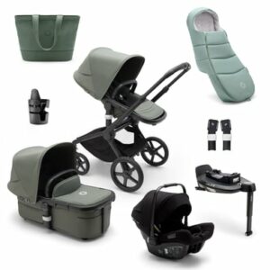 bugaboo Kombikinderwagen Fox 5 Starter Set Black/Forest Green