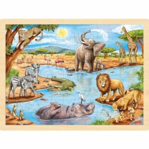 goki Einlegepuzzle afrikanische Savanne