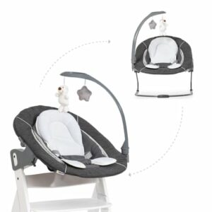 hauck Babyaufsatz Alpha Bouncer 2in1 Deluxe Melange Grey