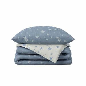 hibboux® Bettwäsche-Set Star Kids Duvet Cover Set Blue