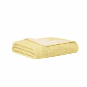 hibboux® Tagesdecken Musselin 120x120 4 Layer - Yellow Multicolor