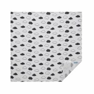 hibboux® Tagesdecken Musselin 75x75 Cloud Multicolor