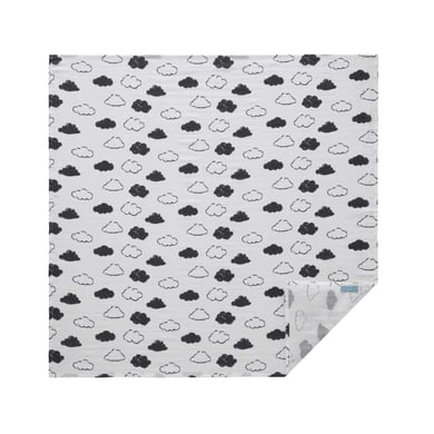 hibboux® Tagesdecken Musselin 75x75 Cloud Multicolor