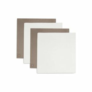 jollein Mulltuch Bambus Baumwolle 70x70cm 4er-Pack Biscuit/Ivory