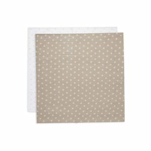 jollein Mulltuch Musselin 70x70cm 2er-Pack Pointelle Sun Biscuit