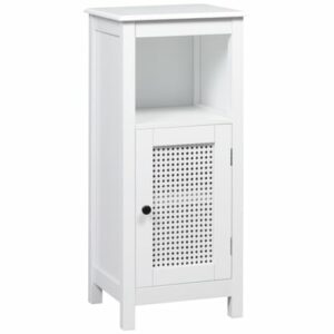 kleankin Badezimmer-Schrank mit Schrank weiß