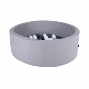 knorr toys® Bällebad soft Grey - 100 balls grey/white grau