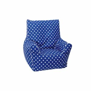 knorr toys® Kindersitzsack Junior - Blue white stars blau