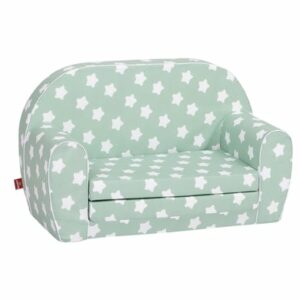 knorr toys® Kindersofa Green white stars grün