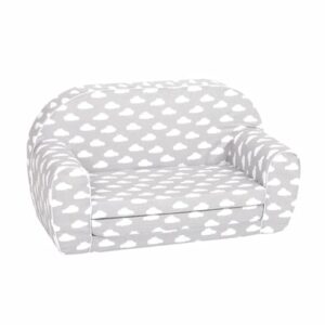 knorr toys® Kindersofa Grey white clouds grau