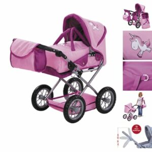 knorr toys® Puppenwagen Ruby - UMA.Das Einhorn rosa
