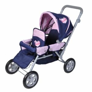 knorr toys® Zwillingspuppenwagen BigTwin - My Little Princess blau