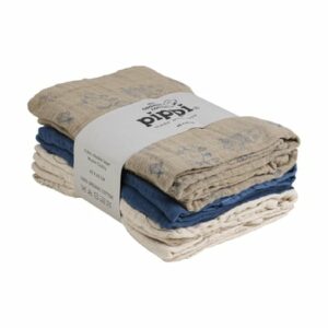 pippi Muslin Tücher 6er Pack China Blue